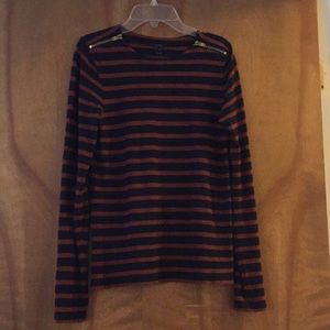 JCrew long-sleeve striped shirt
